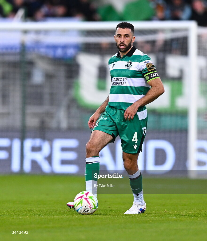1 May 2026; Roberto Lopes of Shamrock Rovers during the SSE Airtricity Men's Premier Division match between Shamrock Rovers and Waterford at Tallaght Stadium in Dublin. Photo by Tyler Miller/Sportsfile