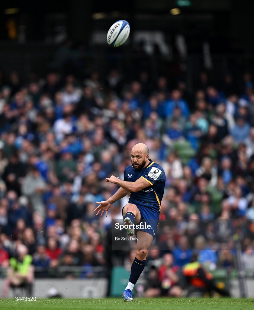 2 May 2026; Jamison Gibson-Park of Leinster during the Investec Champions Cup semi-final match between Leinster and RC Toulon at the Aviva Stadium in Dublin. Photo by Seb Daly/Sportsfile