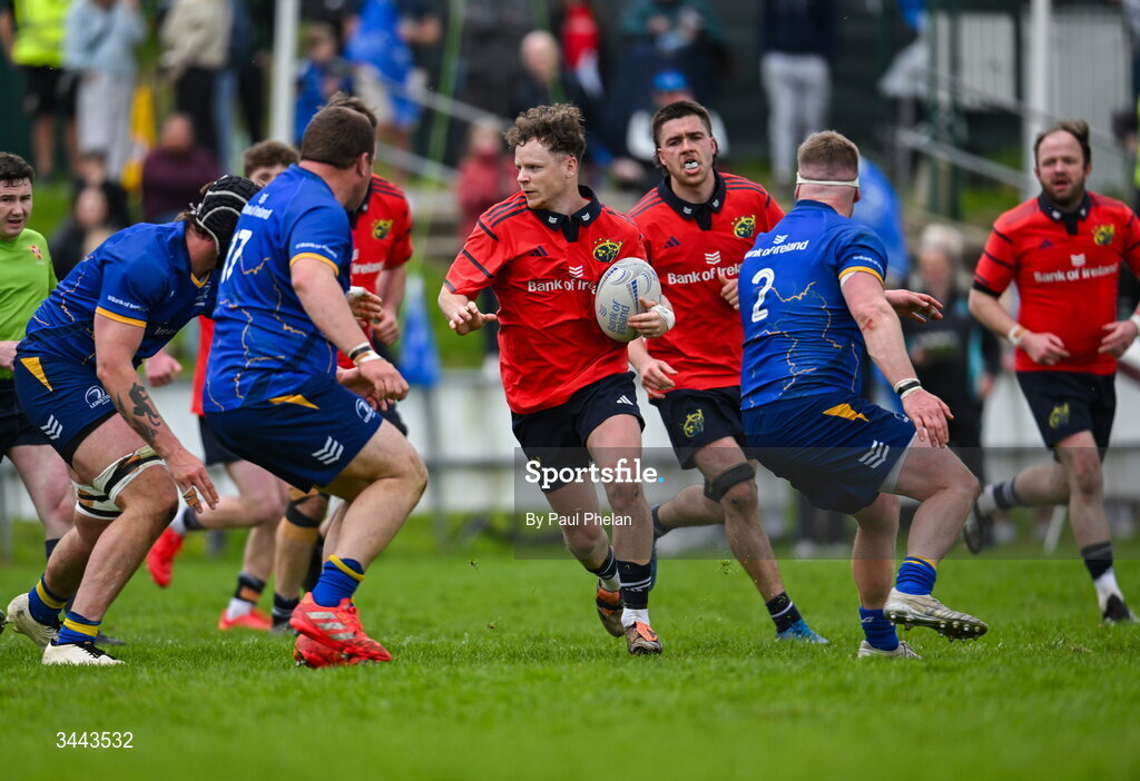 2 May 2026; Ben Daly of Munster during the IRFU Men's Junior Interprovincials Round 2 match between Munster and Leinster at DLSP FC in Kiltiernan, Dublin. Photo by Paul Phelan/Sportsfile
