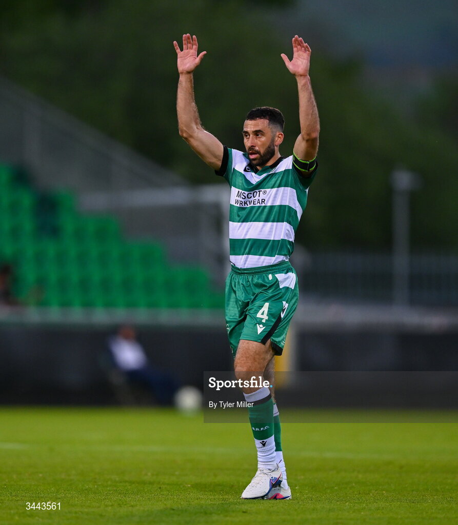 1 May 2026; Roberto Lopes of Shamrock Rovers during the SSE Airtricity Men's Premier Division match between Shamrock Rovers and Waterford at Tallaght Stadium in Dublin. Photo by Tyler Miller/Sportsfile