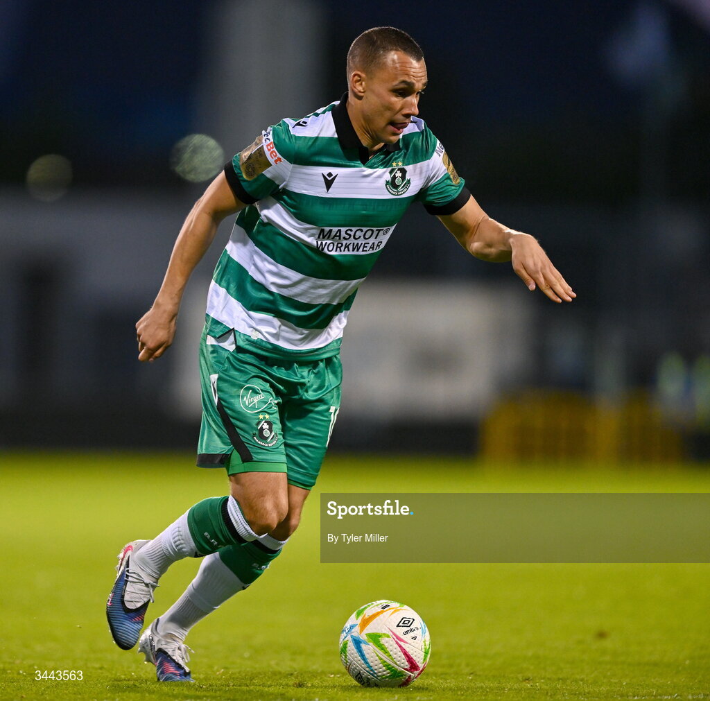 1 May 2026; Graham Burke of Shamrock Rovers during the SSE Airtricity Men's Premier Division match between Shamrock Rovers and Waterford at Tallaght Stadium in Dublin. Photo by Tyler Miller/Sportsfile