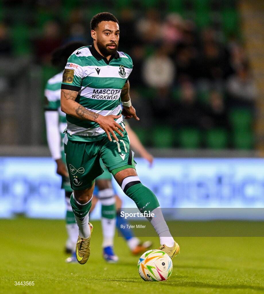 1 May 2026; Jake Mulraney of Shamrock Rovers during the SSE Airtricity Men's Premier Division match between Shamrock Rovers and Waterford at Tallaght Stadium in Dublin. Photo by Tyler Miller/Sportsfile