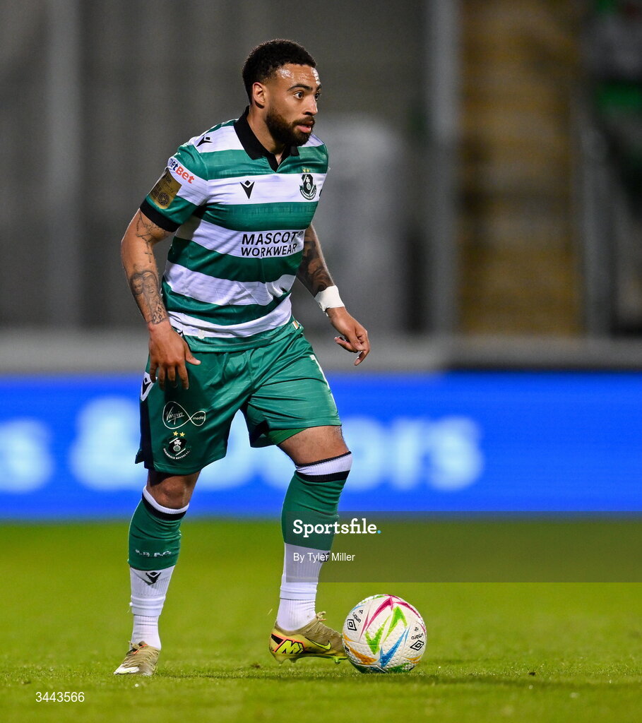 1 May 2026; Jake Mulraney of Shamrock Rovers during the SSE Airtricity Men's Premier Division match between Shamrock Rovers and Waterford at Tallaght Stadium in Dublin. Photo by Tyler Miller/Sportsfile