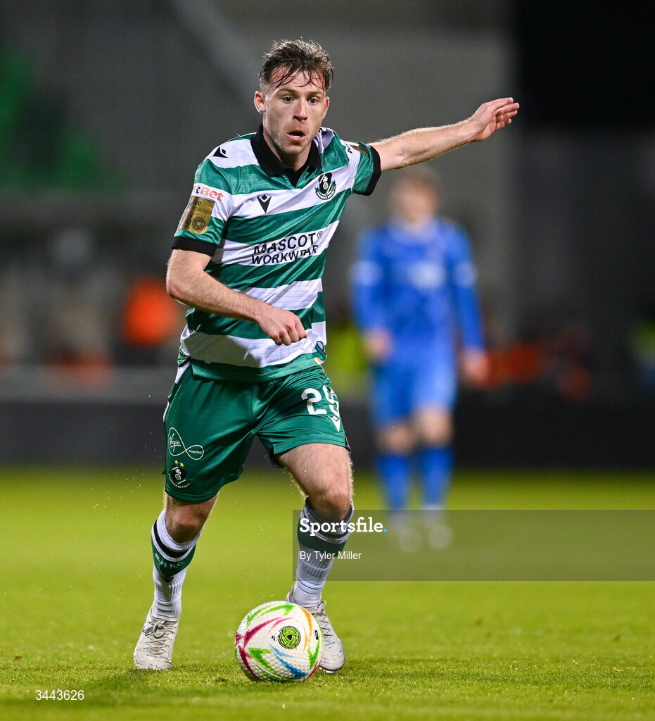 1 May 2026; Jack Byrne of Shamrock Rovers during the SSE Airtricity Men's Premier Division match between Shamrock Rovers and Waterford at Tallaght Stadium in Dublin. Photo by Tyler Miller/Sportsfile