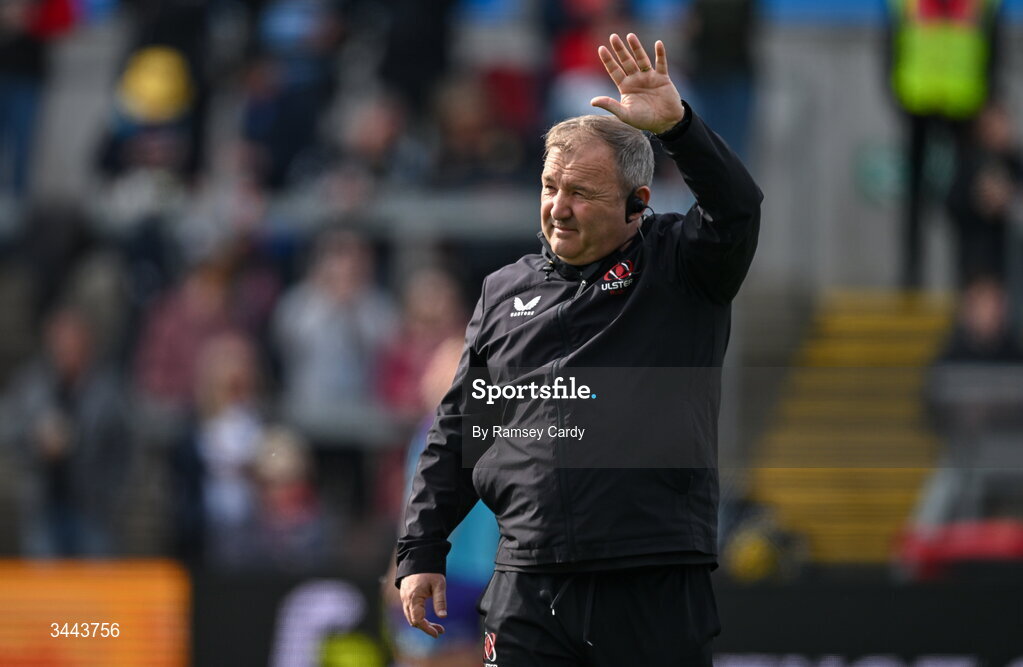 2 May 2026; Ulster head coach Richie Murphy before the EPCR Challenge Cup semi-final match between Ulster and Exeter Chiefs at Affidea Stadium in Belfast. Photo by Ramsey Cardy/Sportsfile