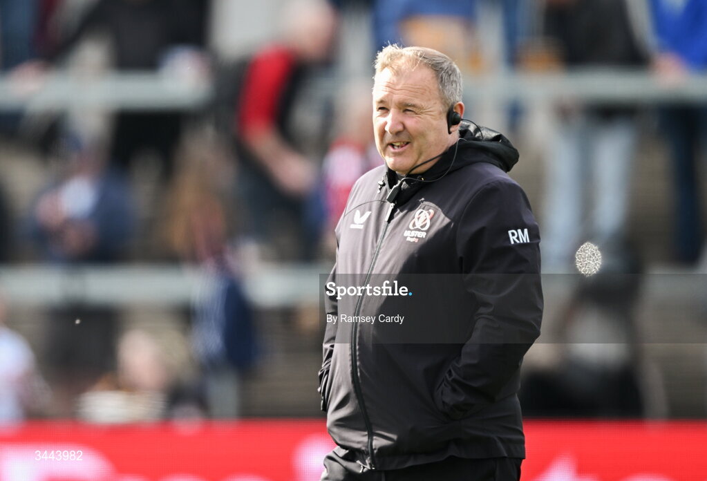 2 May 2026; Ulster head coach Richie Murphy before the EPCR Challenge Cup semi-final match between Ulster and Exeter Chiefs at Affidea Stadium in Belfast. Photo by Ramsey Cardy/Sportsfile