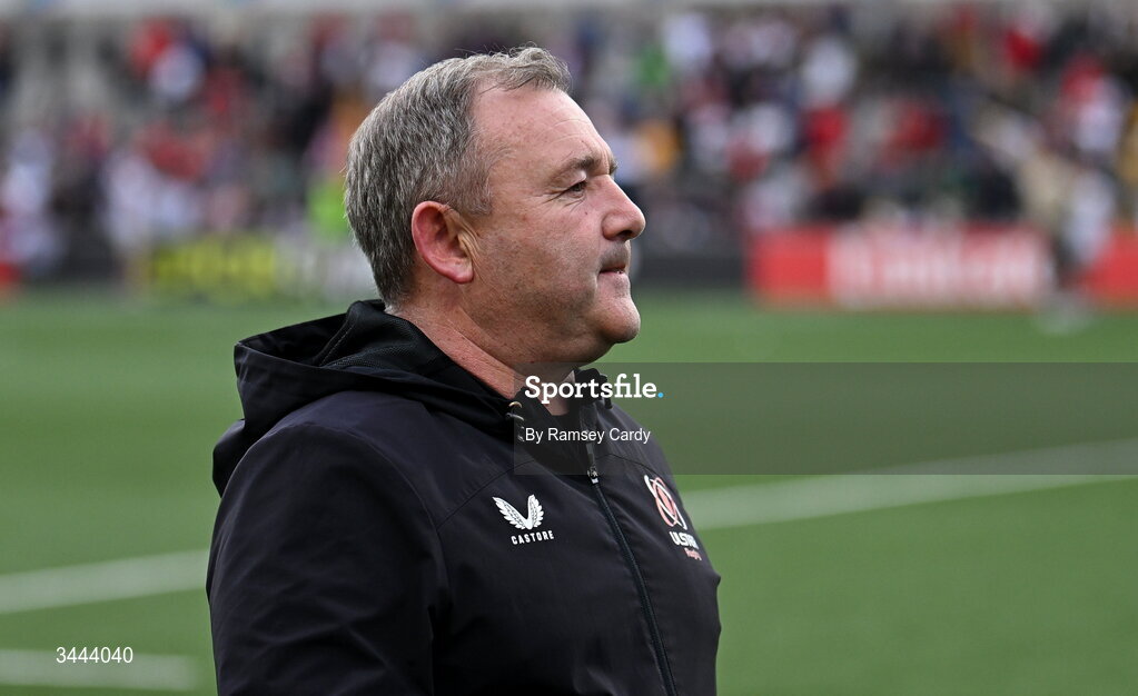2 May 2026; Ulster head coach Richie Murphy after the EPCR Challenge Cup semi-final match between Ulster and Exeter Chiefs at Affidea Stadium in Belfast. Photo by Ramsey Cardy/Sportsfile