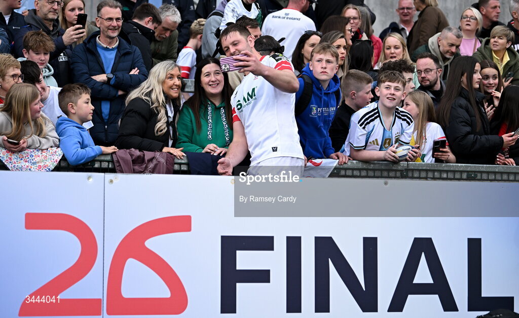 2 May 2026; Iain Henderson of Ulster after the EPCR Challenge Cup semi-final match between Ulster and Exeter Chiefs at Affidea Stadium in Belfast. Photo by Ramsey Cardy/Sportsfile