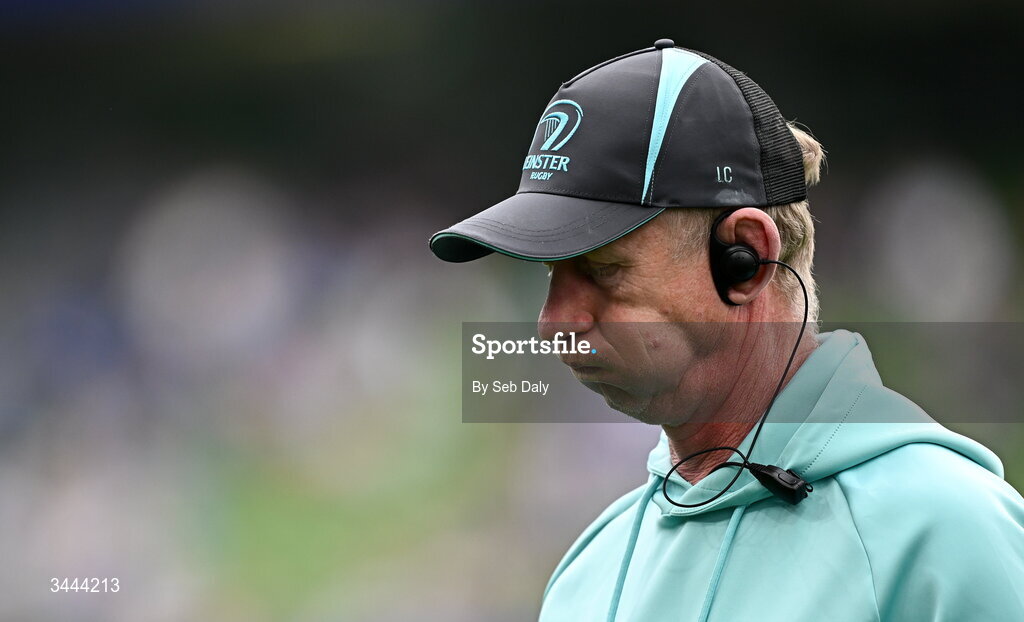 2 May 2026; Leinster head coach Leo Cullen before the Investec Champions Cup semi-final match between Leinster and RC Toulon at the Aviva Stadium in Dublin. Photo by Seb Daly/Sportsfile