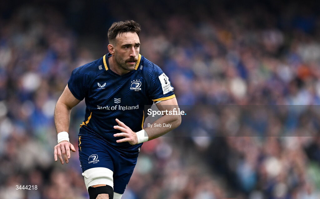2 May 2026; Jack Conan of Leinster during the Investec Champions Cup semi-final match between Leinster and RC Toulon at the Aviva Stadium in Dublin. Photo by Seb Daly/Sportsfile