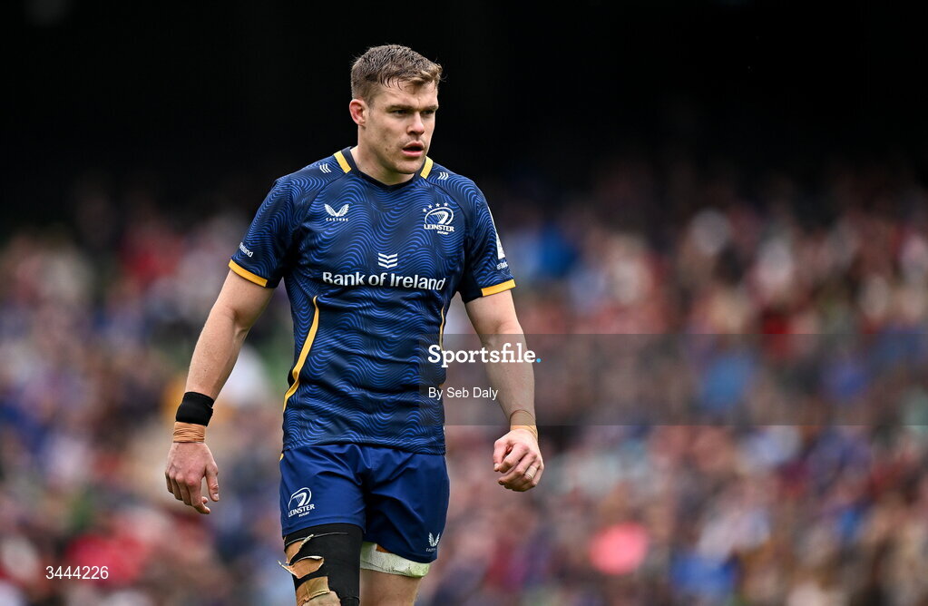 2 May 2026; Garry Ringrose of Leinster during the Investec Champions Cup semi-final match between Leinster and RC Toulon at the Aviva Stadium in Dublin. Photo by Seb Daly/Sportsfile