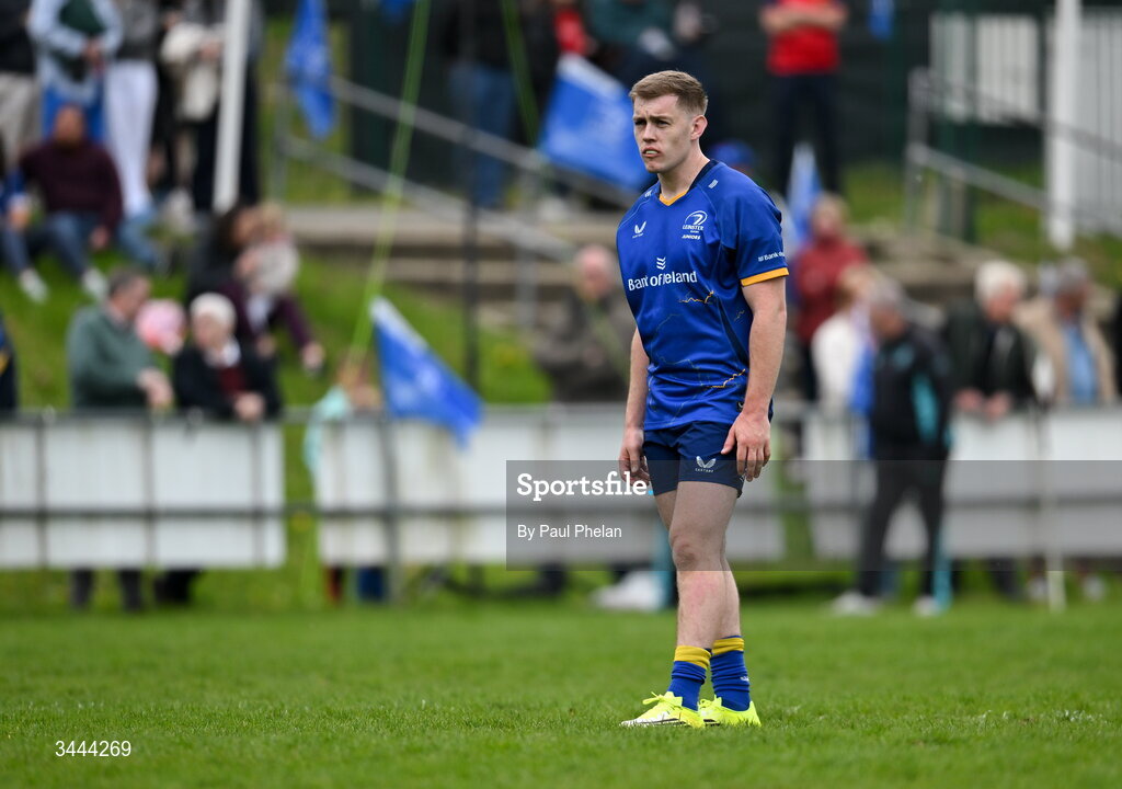 2 May 2026; Matt McKenna of Leinster during the IRFU Men's Junior Interprovincials Round 2 match between Munster and Leinster at DLSP FC in Kiltiernan, Dublin. Photo by Paul Phelan/Sportsfile