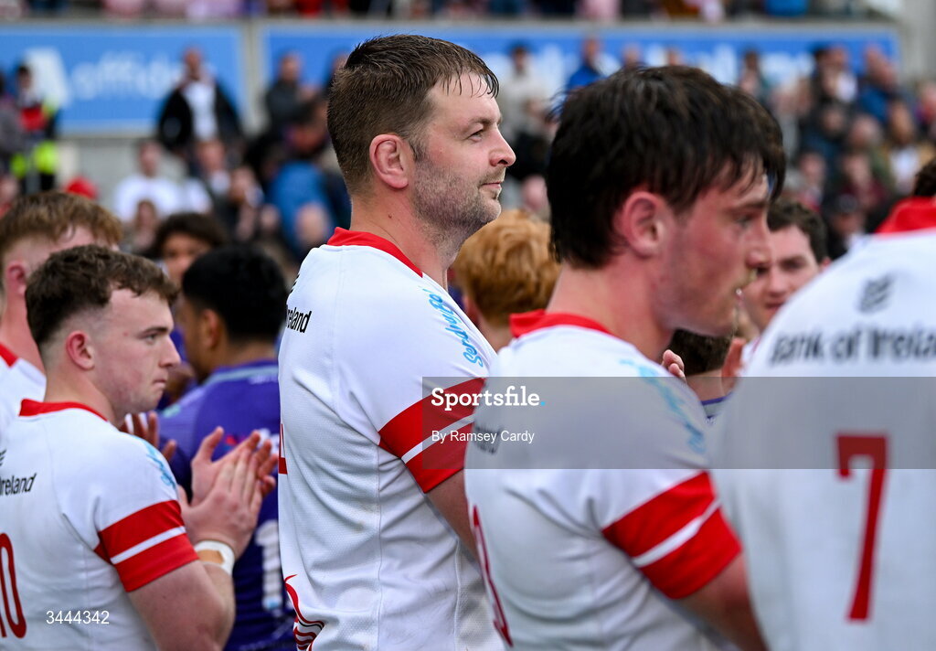 2 May 2026; Iain Henderson of Ulster after the EPCR Challenge Cup semi-final match between Ulster and Exeter Chiefs at Affidea Stadium in Belfast. Photo by Ramsey Cardy/Sportsfile