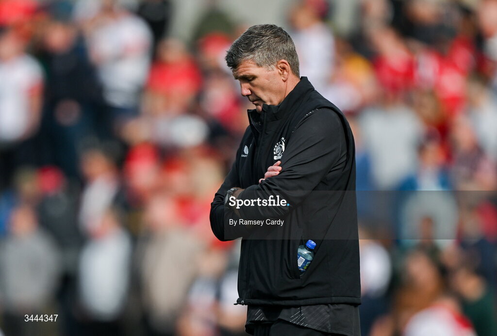 2 May 2026; Exeter Chiefs Director of Rugby Rob Baxter before the EPCR Challenge Cup semi-final match between Ulster and Exeter Chiefs at Affidea Stadium in Belfast. Photo by Ramsey Cardy/Sportsfile