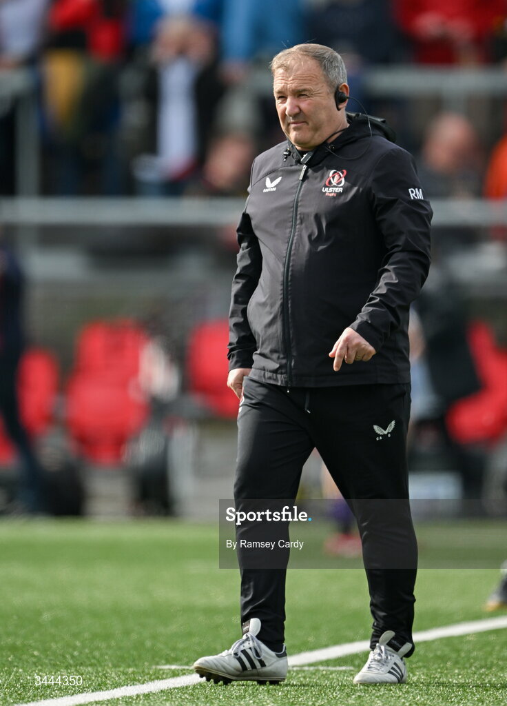 2 May 2026; Ulster head coach Richie Murphy before the EPCR Challenge Cup semi-final match between Ulster and Exeter Chiefs at Affidea Stadium in Belfast. Photo by Ramsey Cardy/Sportsfile