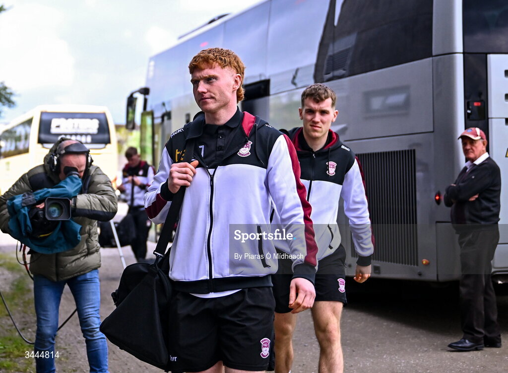 3 May 2026; Ronan Wallace of Westmeath arrives for the Leinster GAA Football Senior Championship semi-final match between Kildare and Westmeath at Glenisk O'Connor Park in Tullamore, Offaly. Photo by Piaras Ó Mídheach/Sportsfile