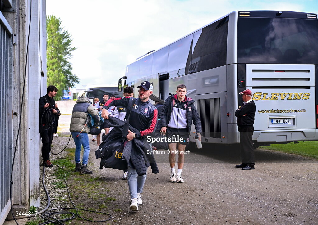 3 May 2026; Westmeath manager Mark McHugh arrives for the Leinster GAA Football Senior Championship semi-final match between Kildare and Westmeath at Glenisk O'Connor Park in Tullamore, Offaly. Photo by Piaras Ó Mídheach/Sportsfile