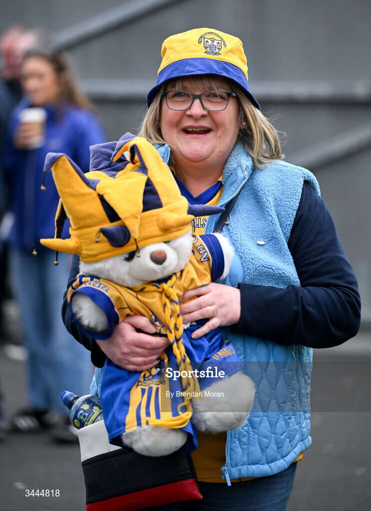 3 May 2026; A Clare supporter before the Munster GAA Senior Hurling Championship Round 3 match between Clare and Limerick at Zimmer Biomet Páirc Chíosóg in Ennis, Clare. Photo by Brendan Moran/Sportsfile