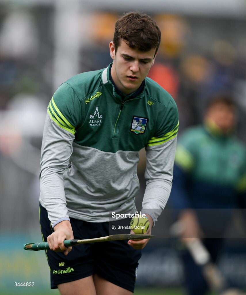 3 May 2026; Matthew Fitzgerald of Limerick before the Munster GAA Senior Hurling Championship Round 3 match between Clare and Limerick at Zimmer Biomet Páirc Chíosóg in Ennis, Clare. Photo by Brendan Moran/Sportsfile