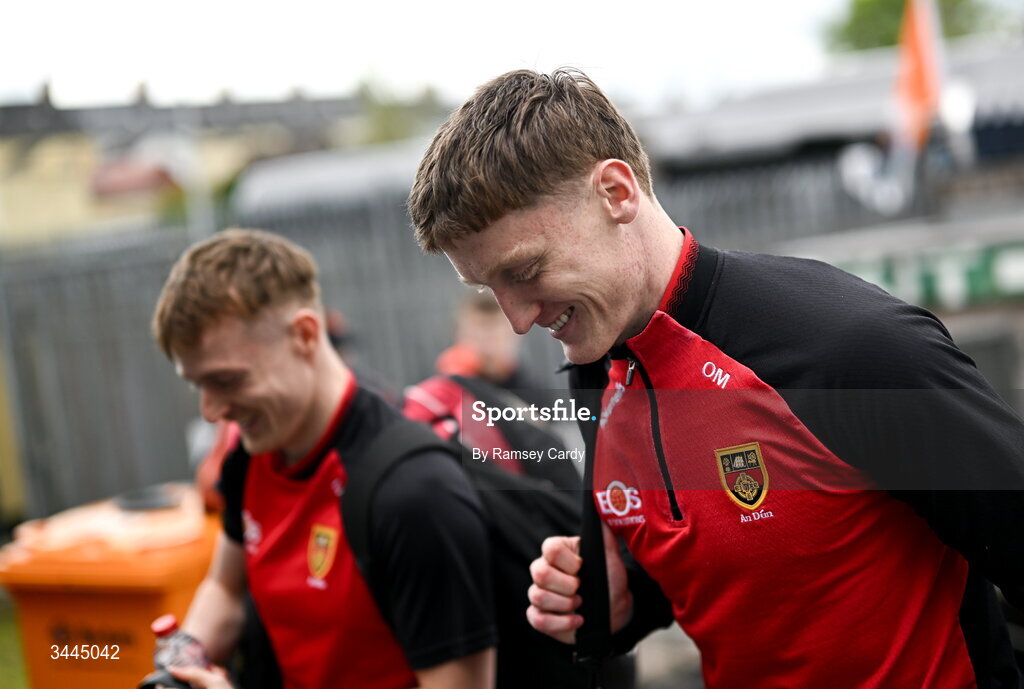 3 May 2026; Odhran Murdock of Down before the Ulster GAA Football Senior Championship semi-final match between Armagh and Down at St Tiernach's Park in Clones, Monaghan. Photo by Ramsey Cardy/Sportsfile