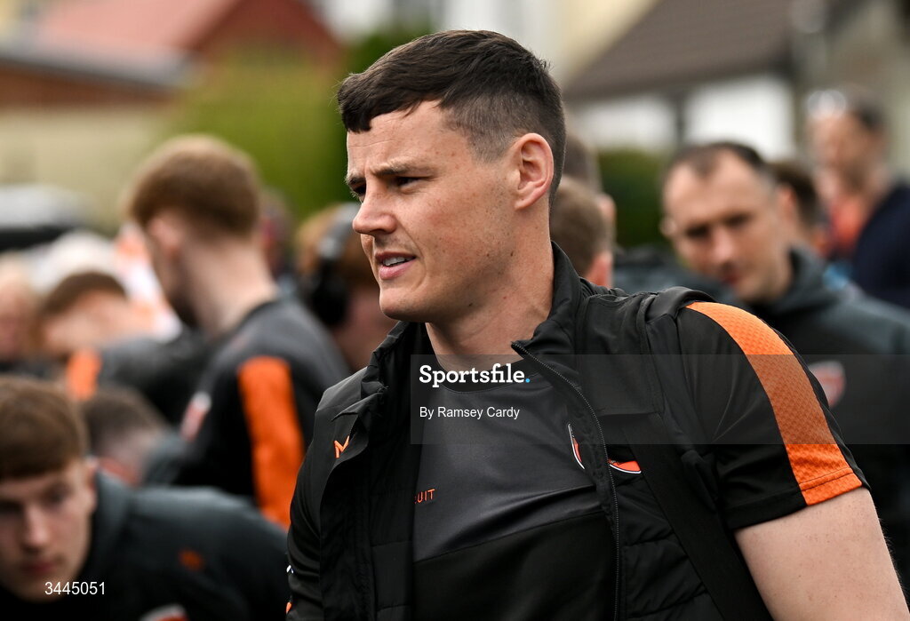 3 May 2026; Aaron McKay of Armagh before the Ulster GAA Football Senior Championship semi-final match between Armagh and Down at St Tiernach's Park in Clones, Monaghan. Photo by Ramsey Cardy/Sportsfile