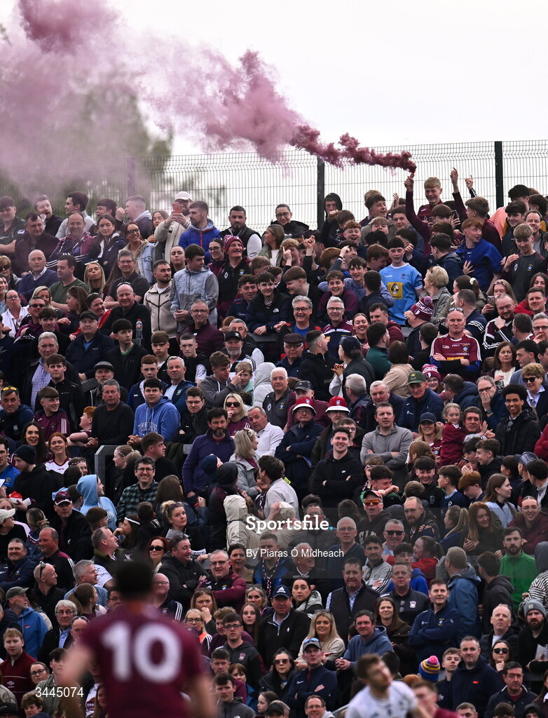 3 May 2026; A general view of supporters during the Leinster GAA Football Senior Championship semi-final match between Kildare and Westmeath at Glenisk O'Connor Park in Tullamore, Offaly. Photo by Piaras Ó Mídheach/Sportsfile