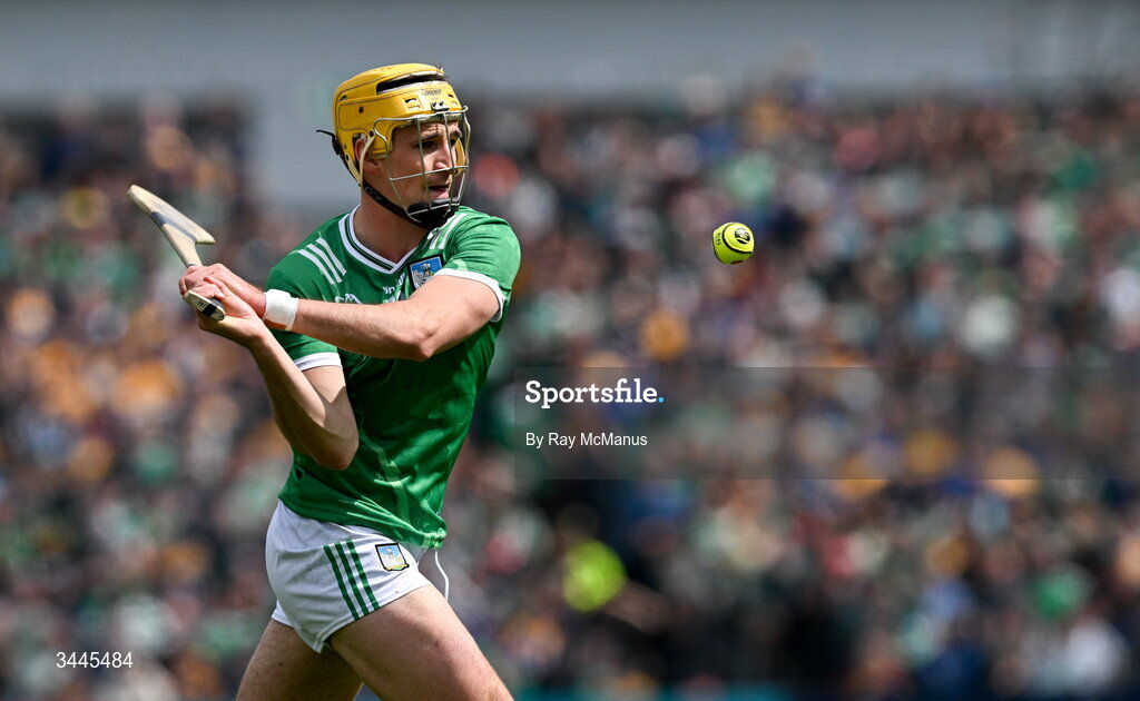 3 May 2026; Cathal O'Neill of Limerick during the Munster GAA Senior Hurling Championship Round 3 match between Clare and Limerick at Zimmer Biomet Páirc Chíosóg in Ennis, Clare. Photo by Ray McManus/Sportsfile