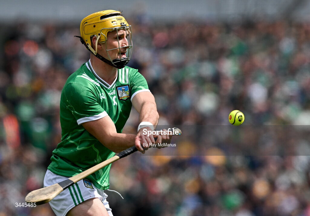 3 May 2026; Cathal O'Neill of Limerick during the Munster GAA Senior Hurling Championship Round 3 match between Clare and Limerick at Zimmer Biomet Páirc Chíosóg in Ennis, Clare. Photo by Ray McManus/Sportsfile