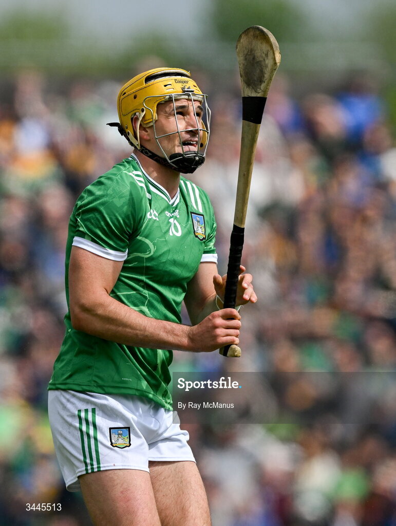 3 May 2026; Cathal O'Neill of Limerick during the Munster GAA Senior Hurling Championship Round 3 match between Clare and Limerick at Zimmer Biomet Páirc Chíosóg in Ennis, Clare. Photo by Ray McManus/Sportsfile