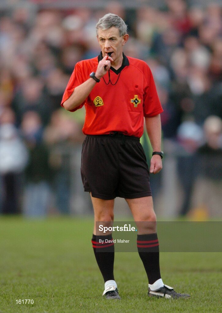 14 November 2004; Michael Hughes, referee. AIB Ulster Senior Club Football Championship Quarter Final Replay, Mayobridge v Ardara, Newry, Co. Down. Picture credit; David Maher / SPORTSFILE