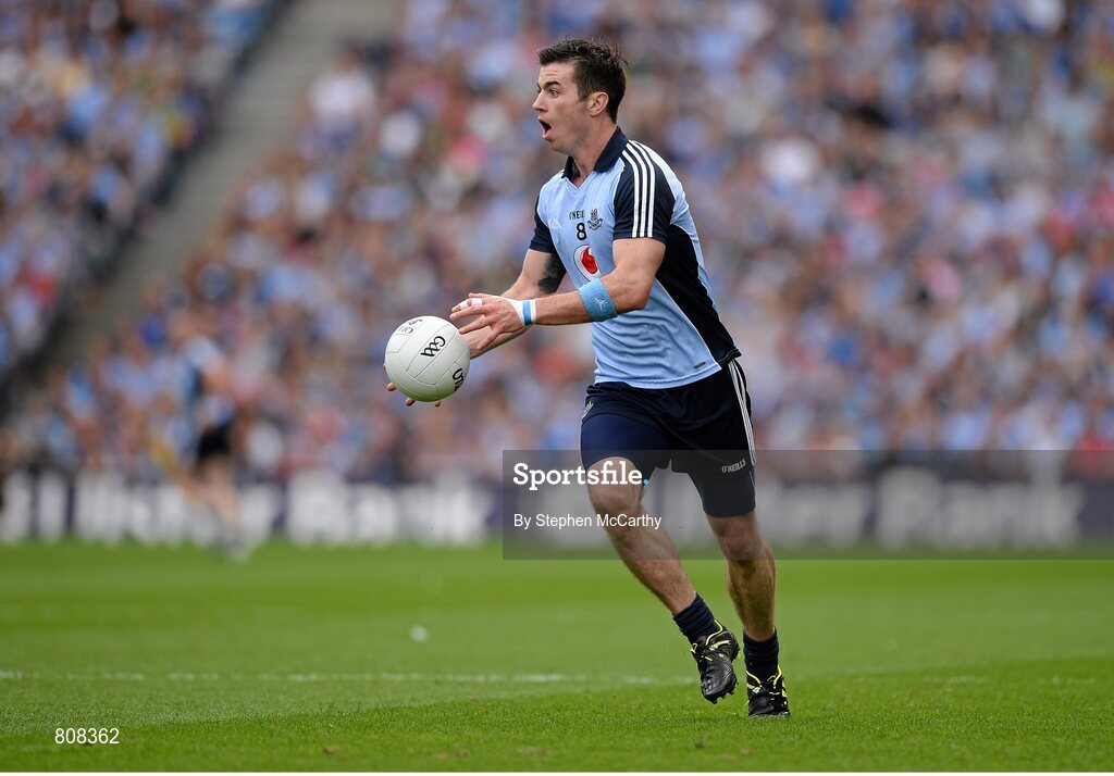 1 September 2013; Michael Darragh MacAuley, Dublin. GAA Football All-Ireland Senior Championship, Semi-Final, Dublin v Kerry, Croke Park, Dublin. Picture credit: Stephen McCarthy / SPORTSFILE