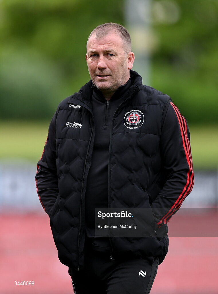 4 May 2026; Bohemians manager Alan Reynolds before the SSE Airtricity Men's Premier Division match between Bohemians and Shelbourne at Dalymount Park in Dublin. Photo by Stephen McCarthy/Sportsfile