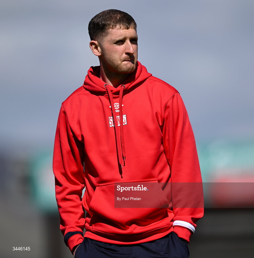 4 May 2026; Ronan Boyce of St Patrick's Athletic before the SSE Airtricity Men's Premier Division match between Sligo Rovers and St Patrick's Athletic at The Showgrounds in Sligo. Photo by Paul Phelan/Sportsfile