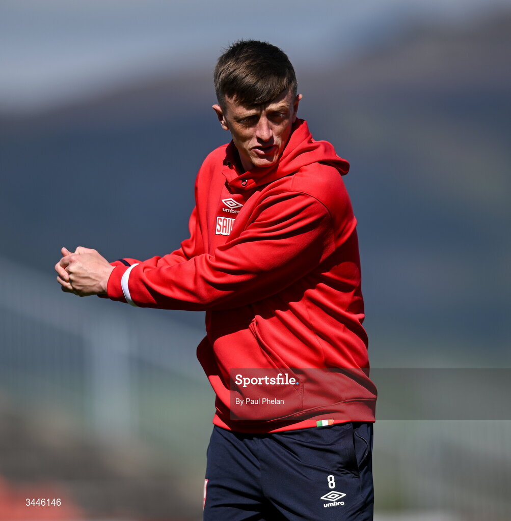 4 May 2026; Chris Forrester of St Patrick's Athletic before the SSE Airtricity Men's Premier Division match between Sligo Rovers and St Patrick's Athletic at The Showgrounds in Sligo. Photo by Paul Phelan/Sportsfile