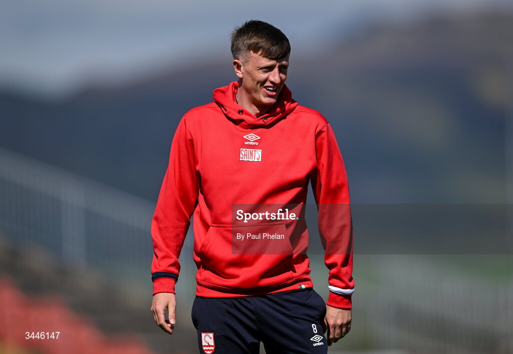 4 May 2026; Chris Forrester of St Patrick's Athletic before the SSE Airtricity Men's Premier Division match between Sligo Rovers and St Patrick's Athletic at The Showgrounds in Sligo. Photo by Paul Phelan/Sportsfile