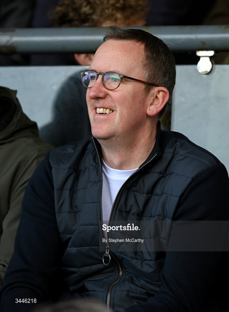 4 May 2026; FAI chief executive officer David Courell during the SSE Airtricity Men's Premier Division match between Bohemians and Shelbourne at Dalymount Park in Dublin. Photo by Stephen McCarthy/Sportsfile