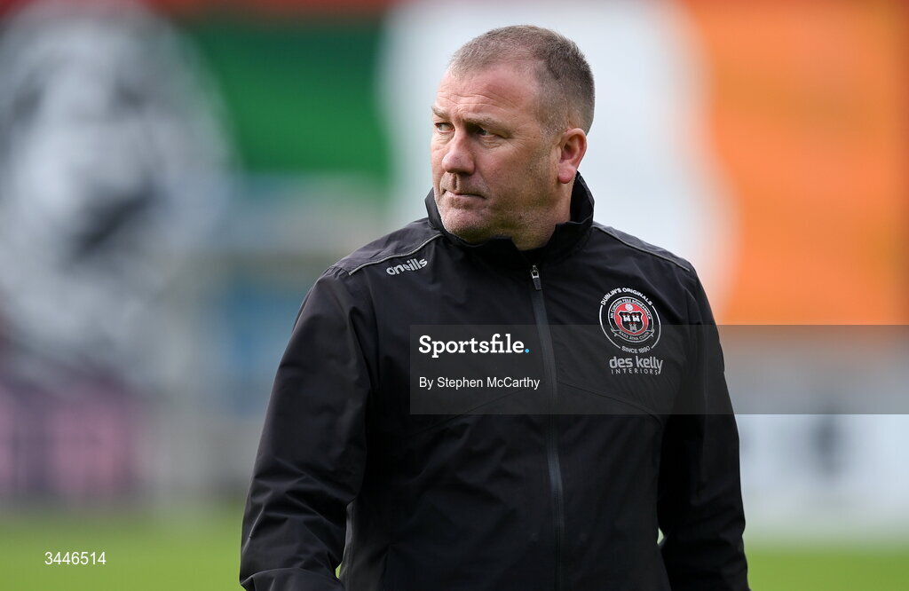 4 May 2026; Bohemians manager Alan Reynolds after the SSE Airtricity Men's Premier Division match between Bohemians and Shelbourne at Dalymount Park in Dublin. Photo by Stephen McCarthy/Sportsfile
