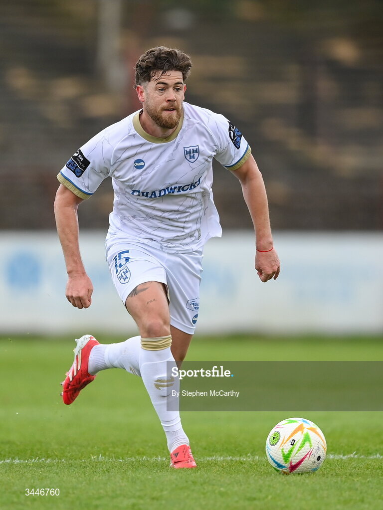 4 May 2026; Sam Bone of Shelbourne during the SSE Airtricity Men's Premier Division match between Bohemians and Shelbourne at Dalymount Park in Dublin. Photo by Stephen McCarthy/Sportsfile