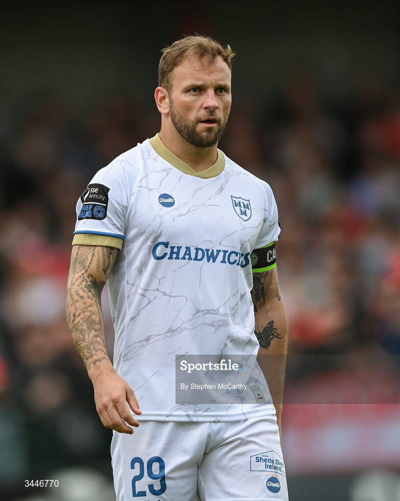 4 May 2026; Paddy Barrett of Shelbourne during the SSE Airtricity Men's Premier Division match between Bohemians and Shelbourne at Dalymount Park in Dublin. Photo by Stephen McCarthy/Sportsfile