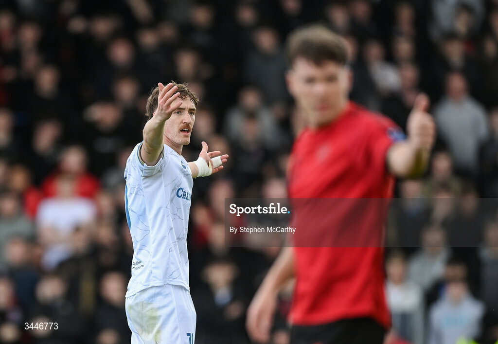 4 May 2026; John Martin of Shelbourne during the SSE Airtricity Men's Premier Division match between Bohemians and Shelbourne at Dalymount Park in Dublin. Photo by Stephen McCarthy/Sportsfile