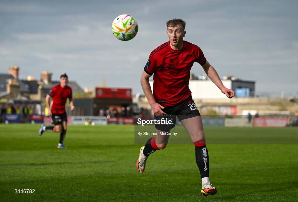 4 May 2026; Sam Todd of Bohemians during the SSE Airtricity Men's Premier Division match between Bohemians and Shelbourne at Dalymount Park in Dublin. Photo by Stephen McCarthy/Sportsfile