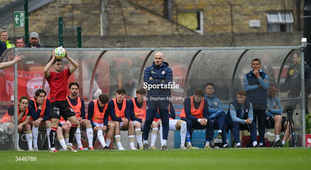 4 May 2026; Shelbourne manager Joey O'Brien during the SSE Airtricity Men's Premier Division match between Bohemians and Shelbourne at Dalymount Park in Dublin. Photo by Stephen McCarthy/Sportsfile