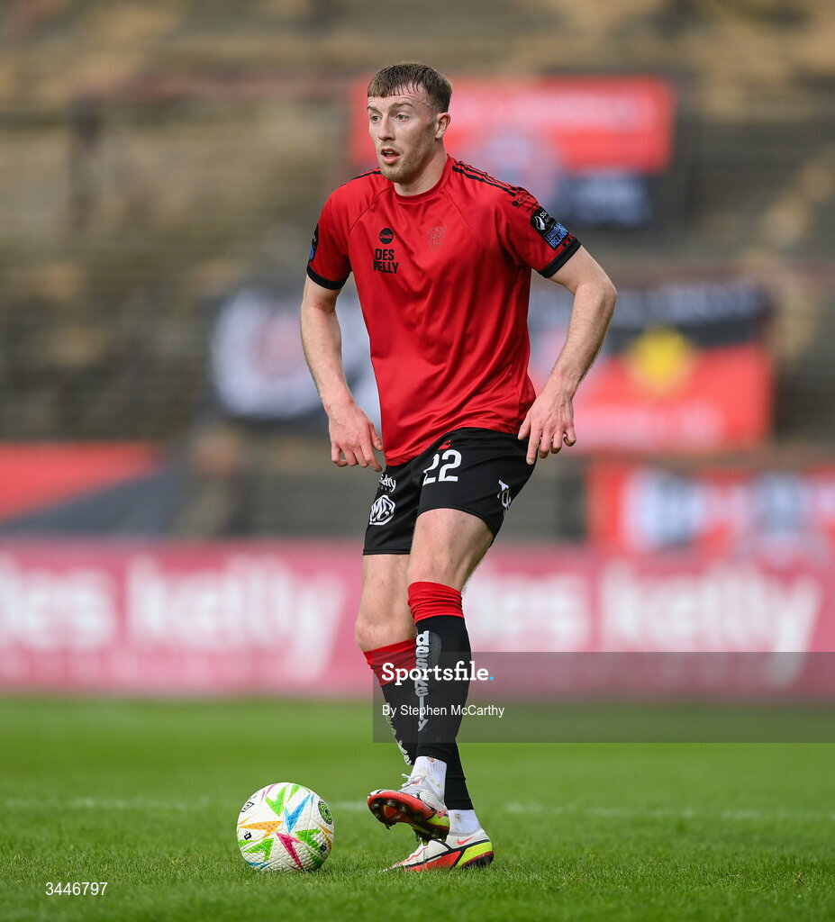 4 May 2026; Sam Todd of Bohemians during the SSE Airtricity Men's Premier Division match between Bohemians and Shelbourne at Dalymount Park in Dublin. Photo by Stephen McCarthy/Sportsfile