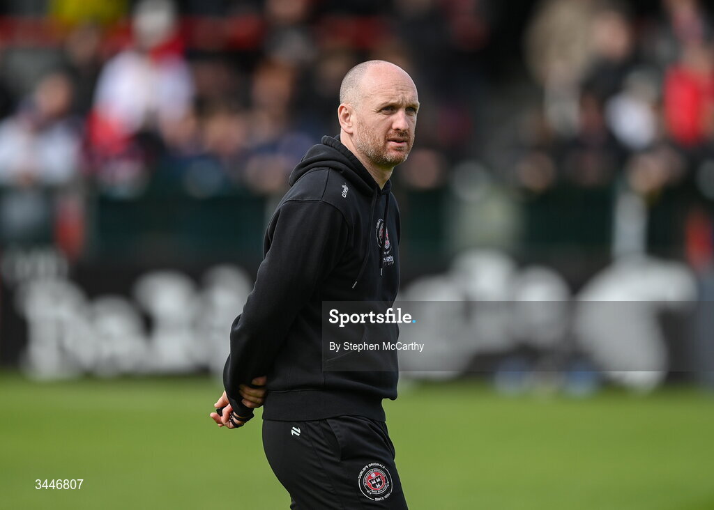 4 May 2026; Bohemians assistant manager Stephen O'Donnell before the SSE Airtricity Men's Premier Division match between Bohemians and Shelbourne at Dalymount Park in Dublin. Photo by Stephen McCarthy/Sportsfile