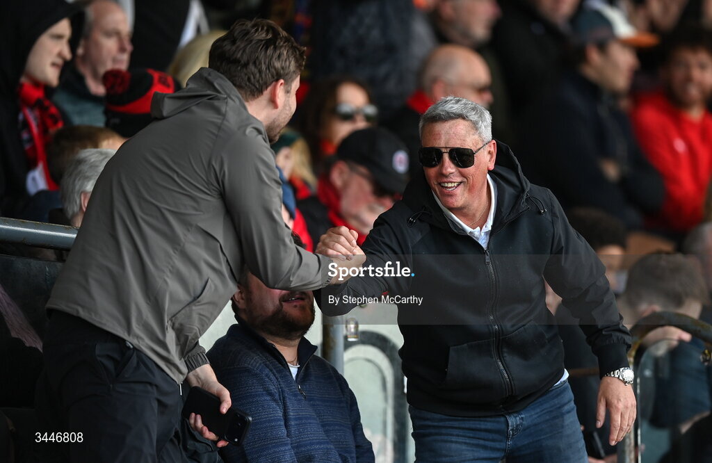 4 May 2026; Former Bohemians manager Keith Long during the SSE Airtricity Men's Premier Division match between Bohemians and Shelbourne at Dalymount Park in Dublin. Photo by Stephen McCarthy/Sportsfile