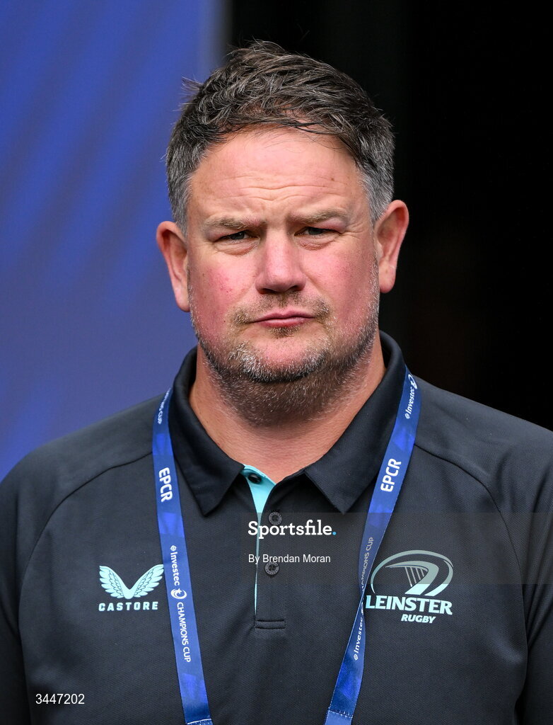 2 May 2026; Leinster event manager Gary Nolan before the Investec Champions Cup semi-final match between Leinster and RC Toulon at the Aviva Stadium in Dublin. Photo by Brendan Moran/Sportsfile