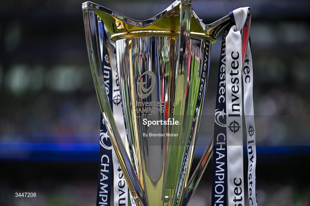 2 May 2026; A general view of the Investec Champions Cup before the Investec Champions Cup semi-final match between Leinster and RC Toulon at the Aviva Stadium in Dublin. Photo by Brendan Moran/Sportsfile