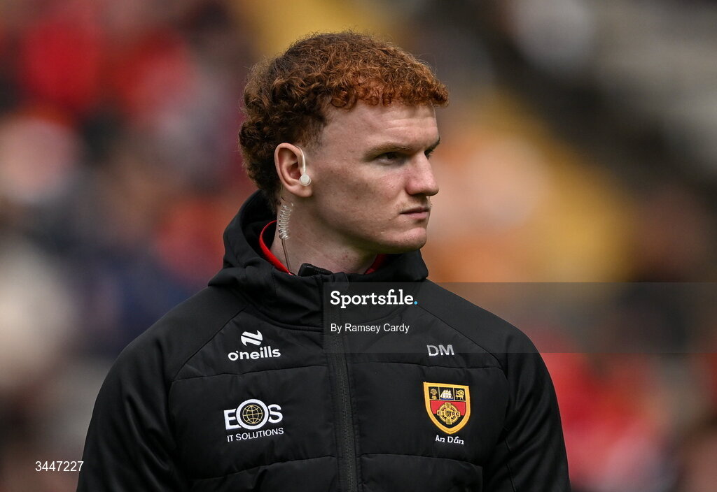 3 May 2026; Danny Magill of Down before the Ulster GAA Football Senior Championship semi-final match between Armagh and Down at St Tiernach's Park in Clones, Monaghan. Photo by Ramsey Cardy/Sportsfile