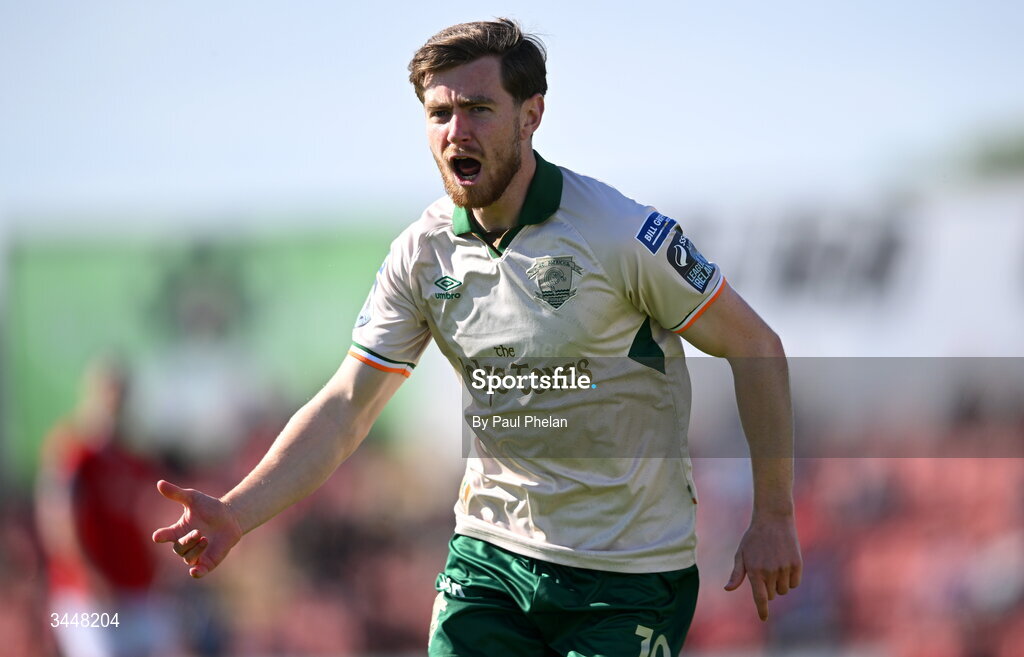 4 May 2026; Barry Baggley of St Patrick's Athletic during the SSE Airtricity Men's Premier Division match between Sligo Rovers and St Patrick's Athletic at The Showgrounds in Sligo. Photo by Paul Phelan/Sportsfile