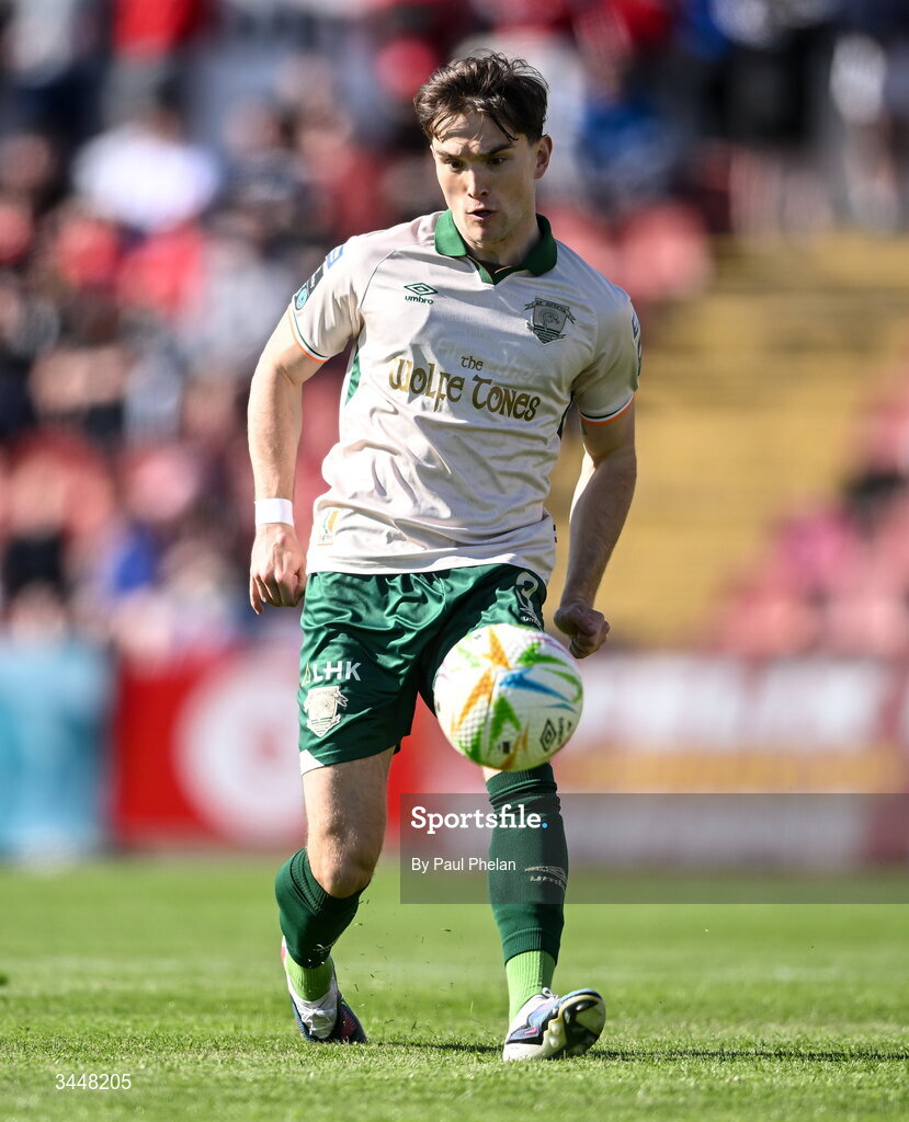 4 May 2026; Anto Breslin of St Patrick's Athletic during the SSE Airtricity Men's Premier Division match between Sligo Rovers and St Patrick's Athletic at The Showgrounds in Sligo. Photo by Paul Phelan/Sportsfile